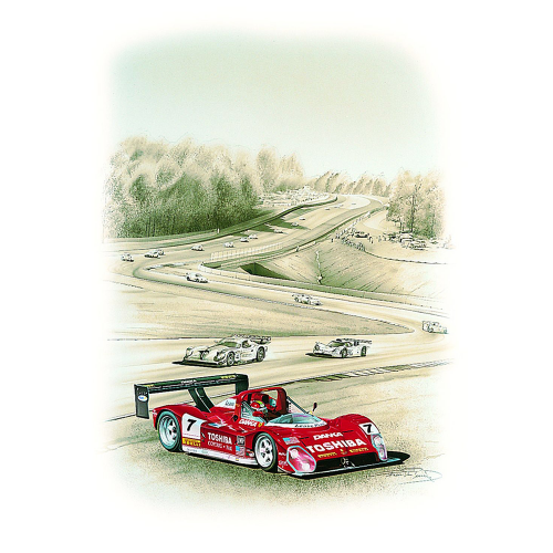 Litho 50x65cm Ferrari 333