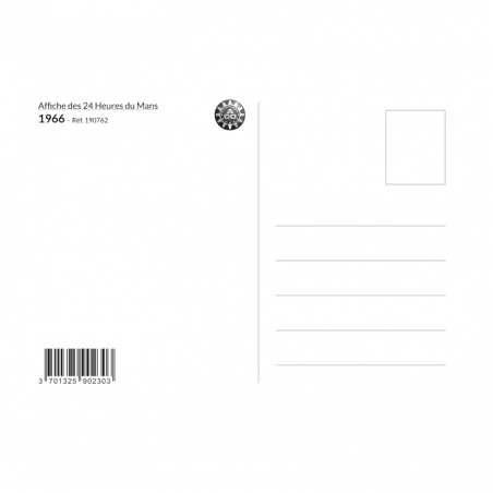Carte Post Aff 24h 1966