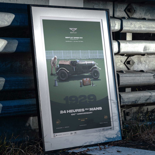 Bentley Speed Six Poster 1929 - 24H Le Mans