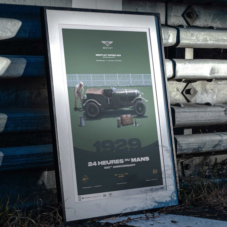 Bentley Speed Six Poster 1929 - 24H Le Mans