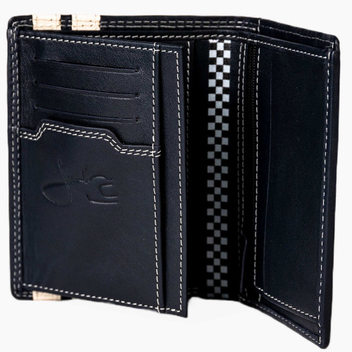 Leather Wallet 2 Flaps Jacky Ickx - 24h Le Mans