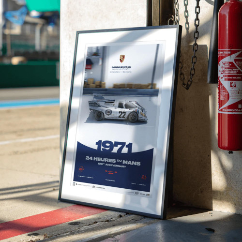 Poster Porsche 917 KH Martini 1971 - 24H Le Mans