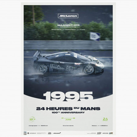 Poster McLaren F1 GTR 1995 - 24H Le Mans