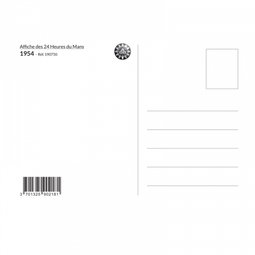 Carte Post Aff 24h 1954