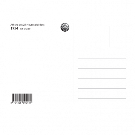 Carte Post Aff 24h 1954
