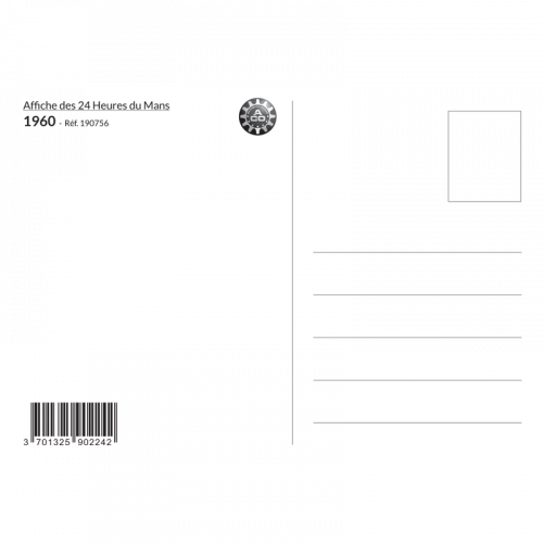 Carte Post Aff 24h 1960