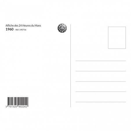Carte Post Aff 24h 1960
