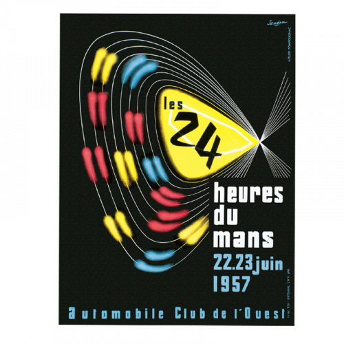 Carte Post Aff 24h 1957