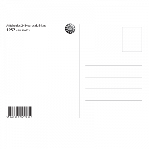 Carte Post Aff 24h 1957