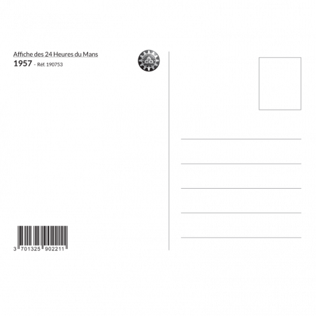 Carte Post Aff 24h 1957