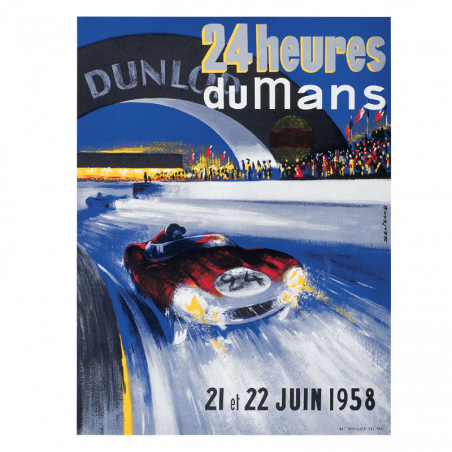 Carte Post Aff 24h 1958