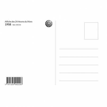 Carte Post Aff 24h 1958