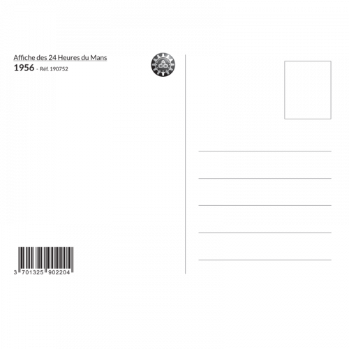 Carte Post Aff 24h 1956
