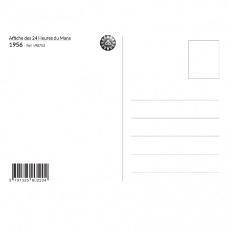 Carte Post Aff 24h 1956