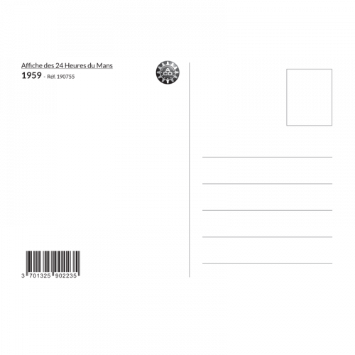 Carte Post Aff 24h 1959