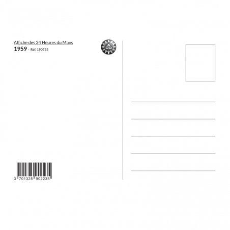 Carte Post Aff 24h 1959