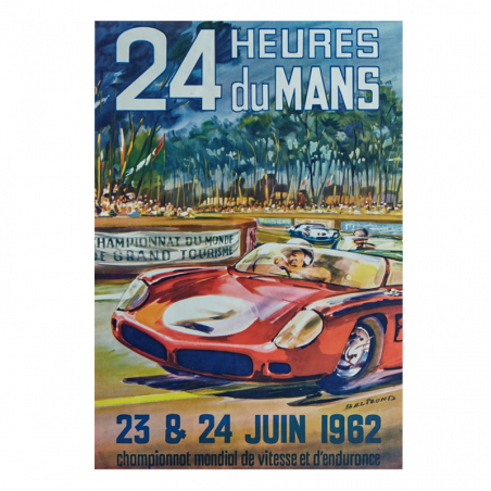 Carte Post Aff 24h 1962