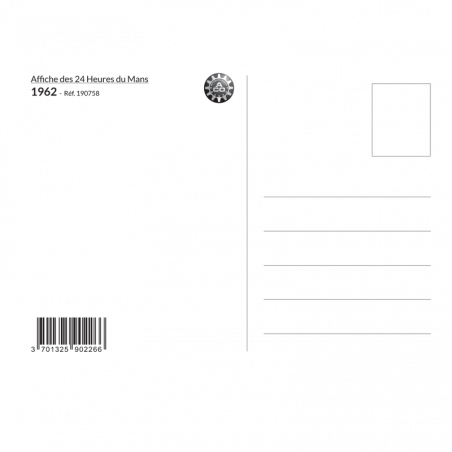 Carte Post Aff 24h 1962