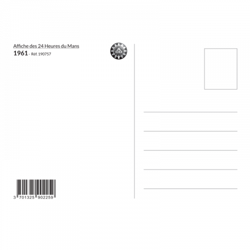 Carte Post Aff 24h 1961