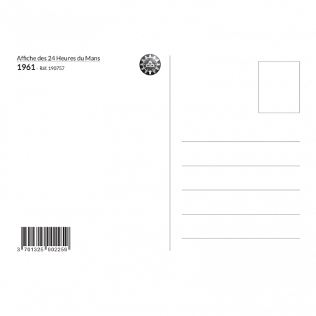 Carte Post Aff 24h 1961