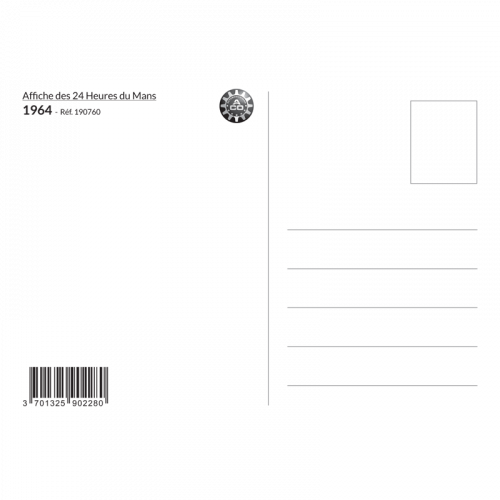 Carte Post Aff 24h 1964