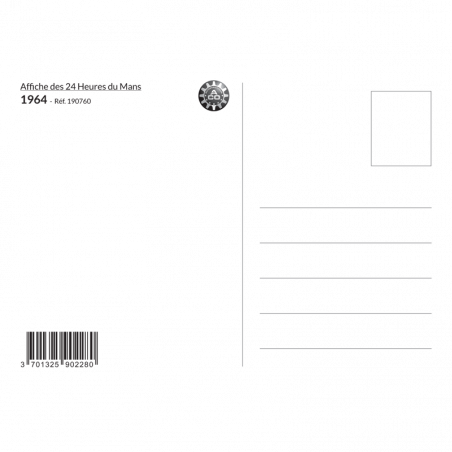 Carte Post Aff 24h 1964