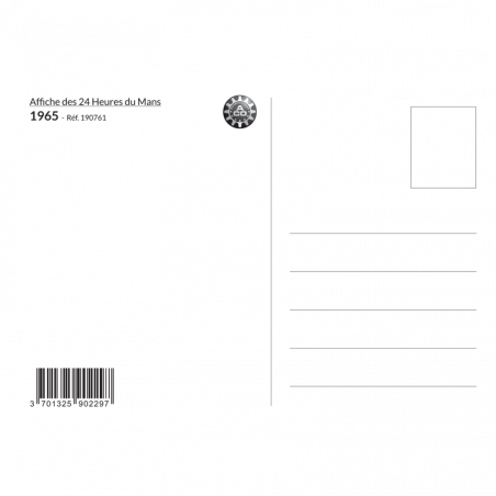 Carte Post Aff 24h 1965