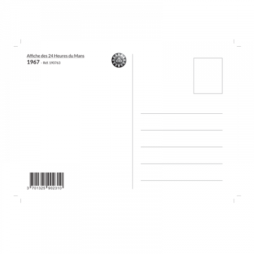 Carte Post Aff 24h 1967