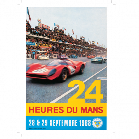 Carte Post Aff 24h 1968