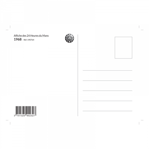 Carte Post Aff 24h 1968