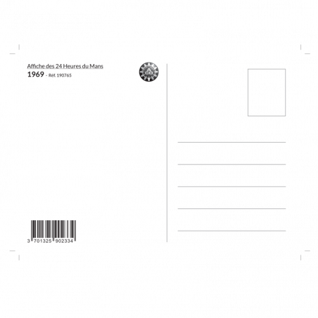 Carte Post Aff 24h 1969