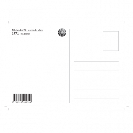 Carte Post Aff 24h 1971