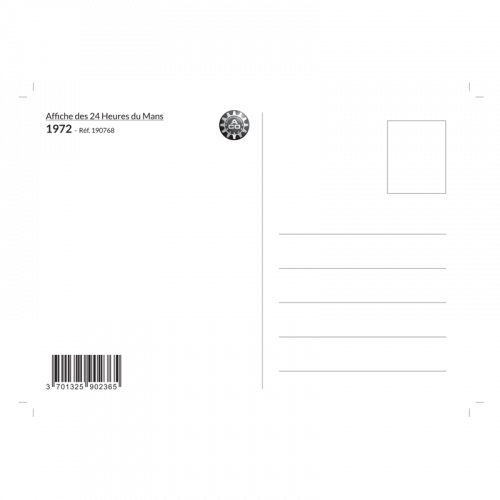 Carte Post Aff 24h 1972