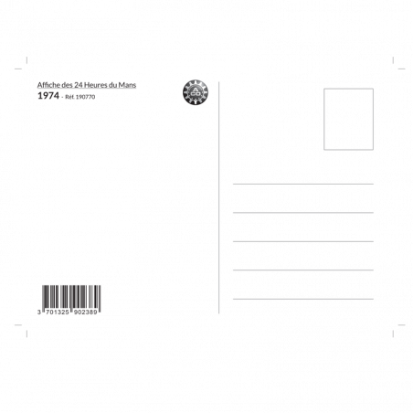 Carte Post Aff 24h 1974
